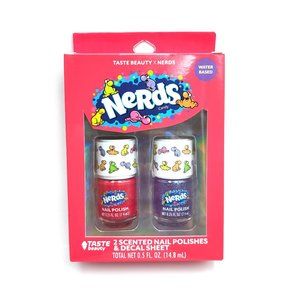 Nerds 2 colored nail polish & decals